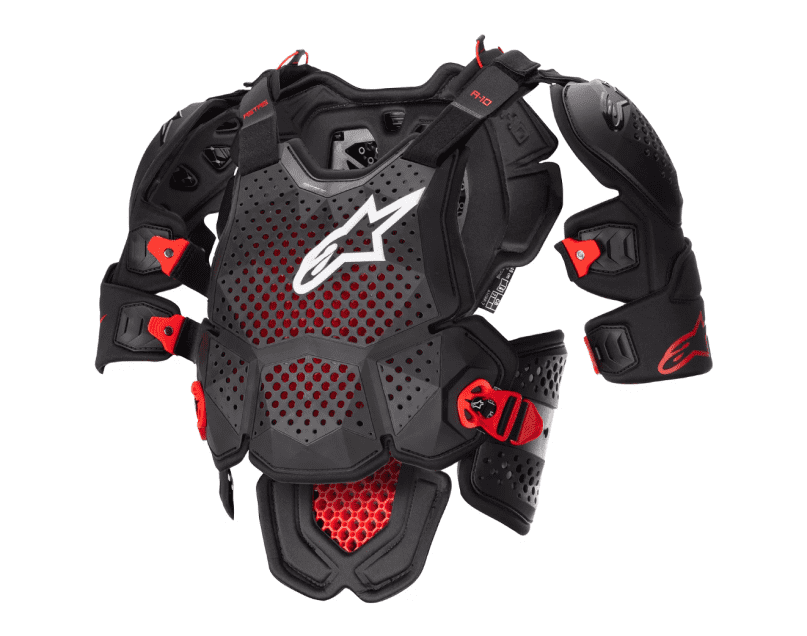 ALP27011146 Pettorina Alpinestars A-10 V2 nero/rosso XL/2XL