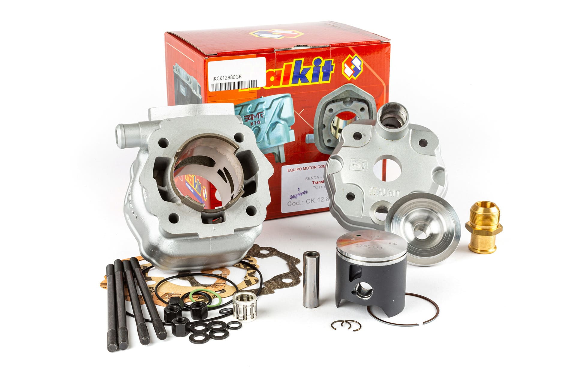 IKCK12880GR Cylinder Kit d.50mm stroke 44.9mm Italkit 88cc Derbi Euro2