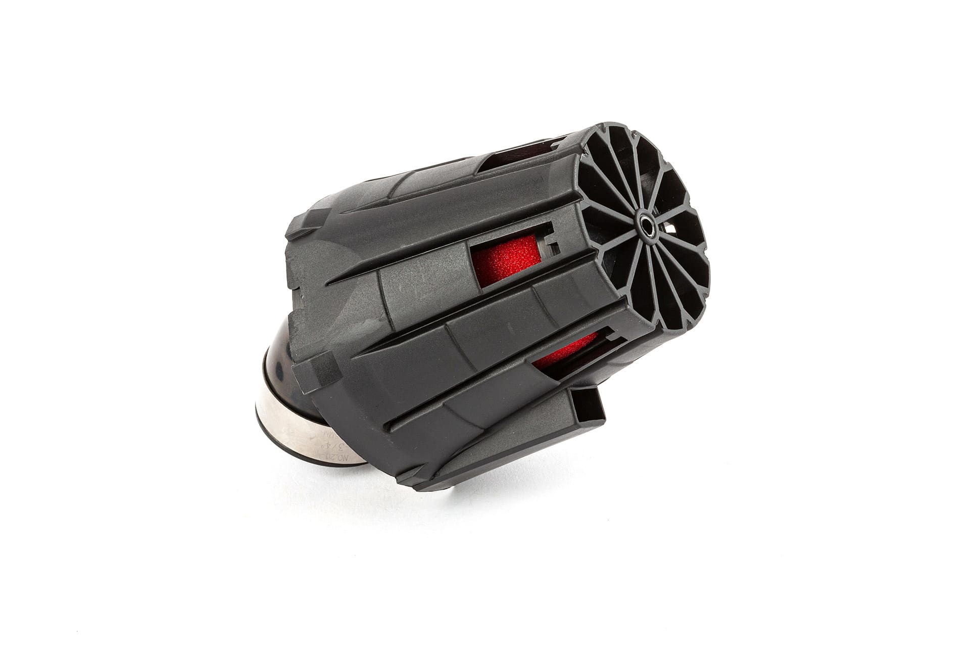 str-335.01/bk air filter e5 inclined 45 d.35mm black / red str8