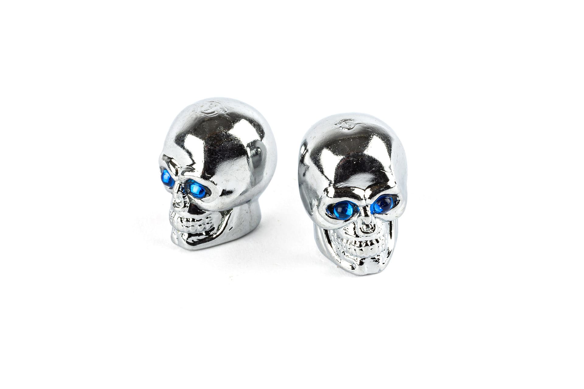 STR-545.04 Chrome Skull Valve Caps