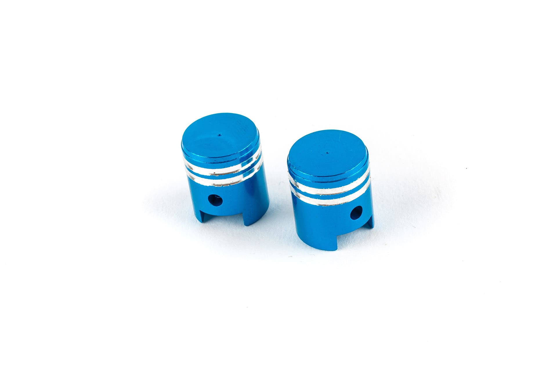 STR-545.06/BL Piston Valve Caps Blue Anodized