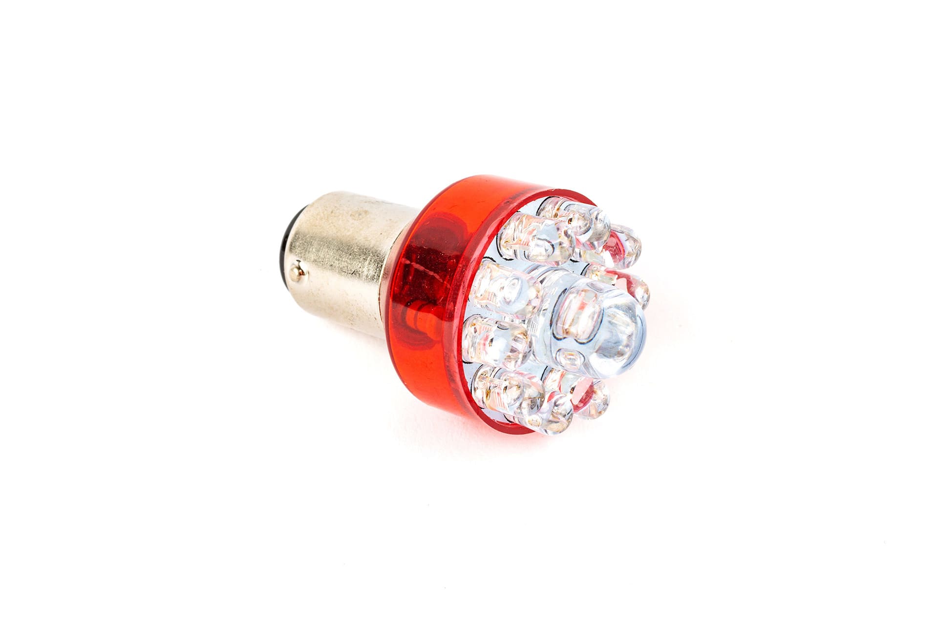 STR-815.34/RE Lampadina LED fanalino + freno 12V - 21/5W BAY15D rosso