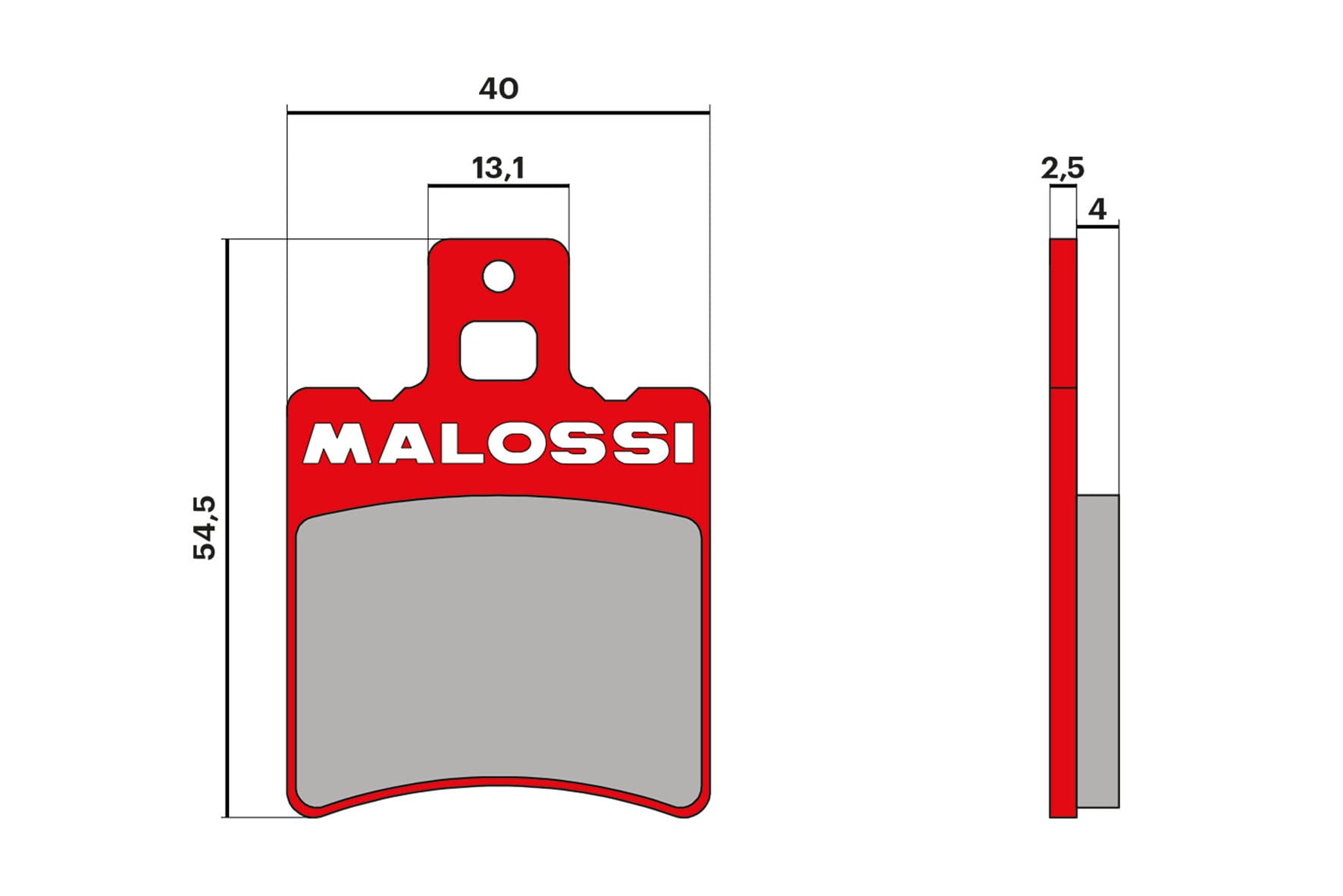 COPPIA PASTIGLIE FRENO MALOSSI