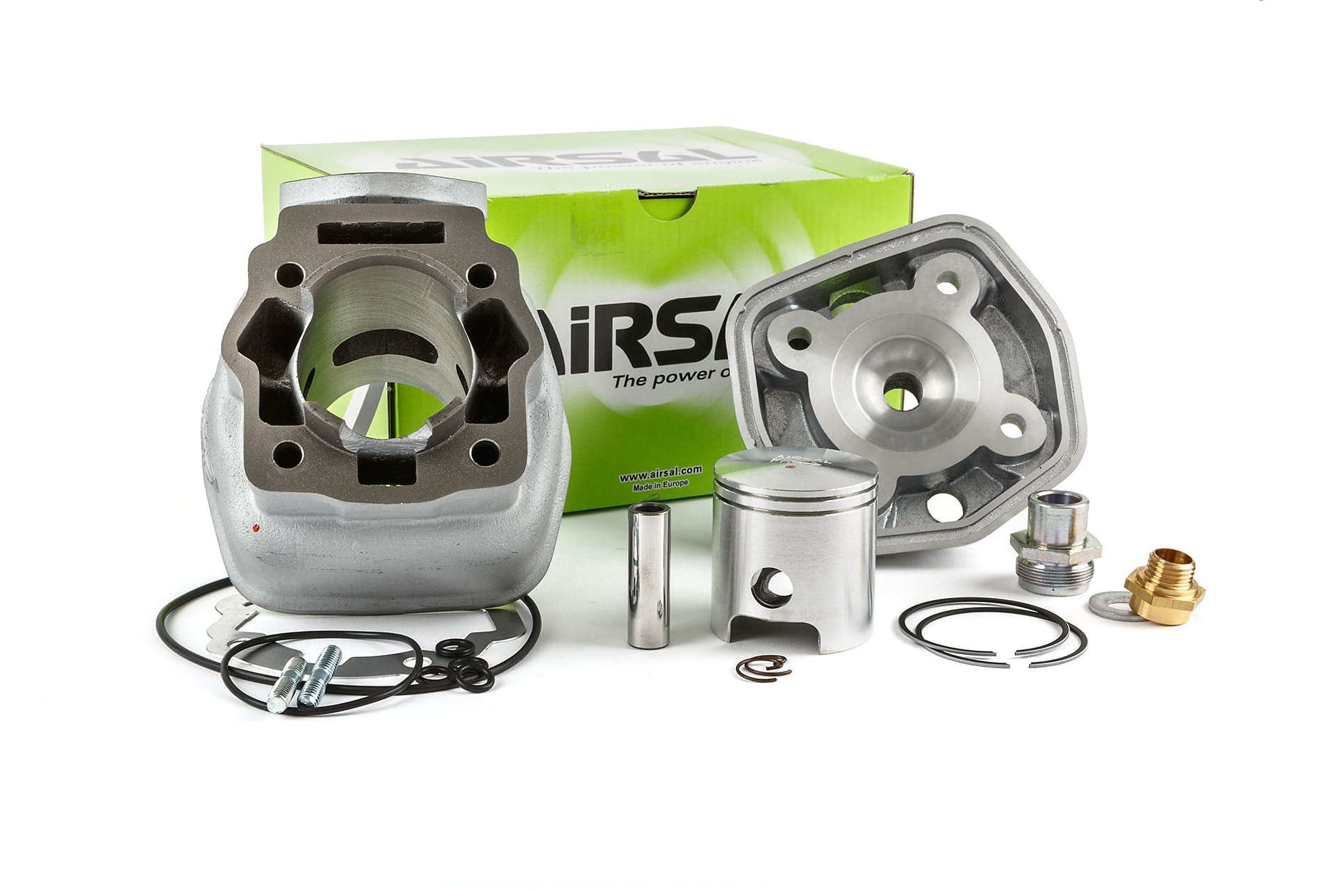 CH01089347 Airsal 70cc Cylinder Kit, Grey Cast Iron, Sport Derbi Euro Euro3 (D50B0)