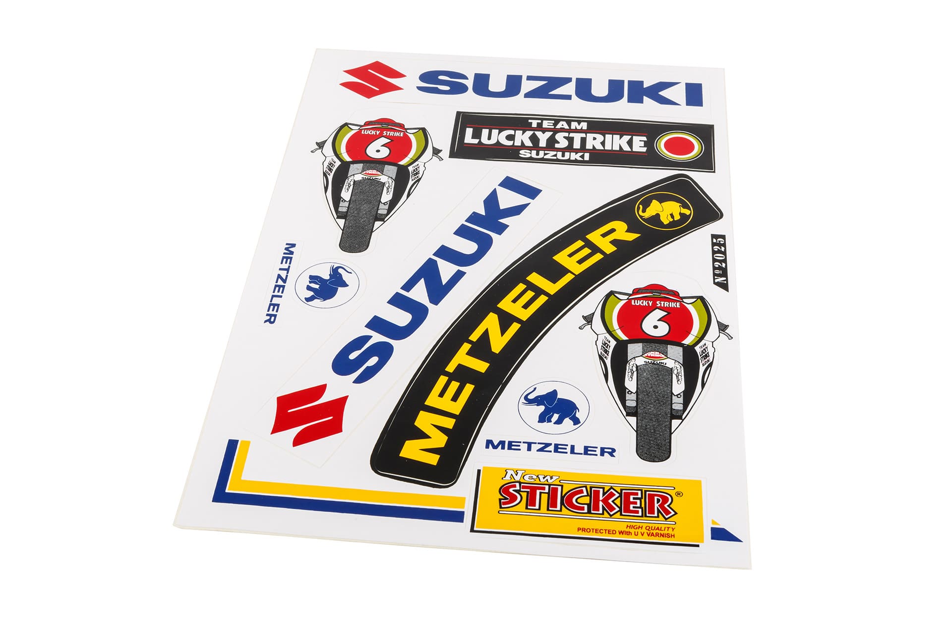 STICK-982025 Suzuki / Metzeler Sponsor Sticker Sheet 33x22cm