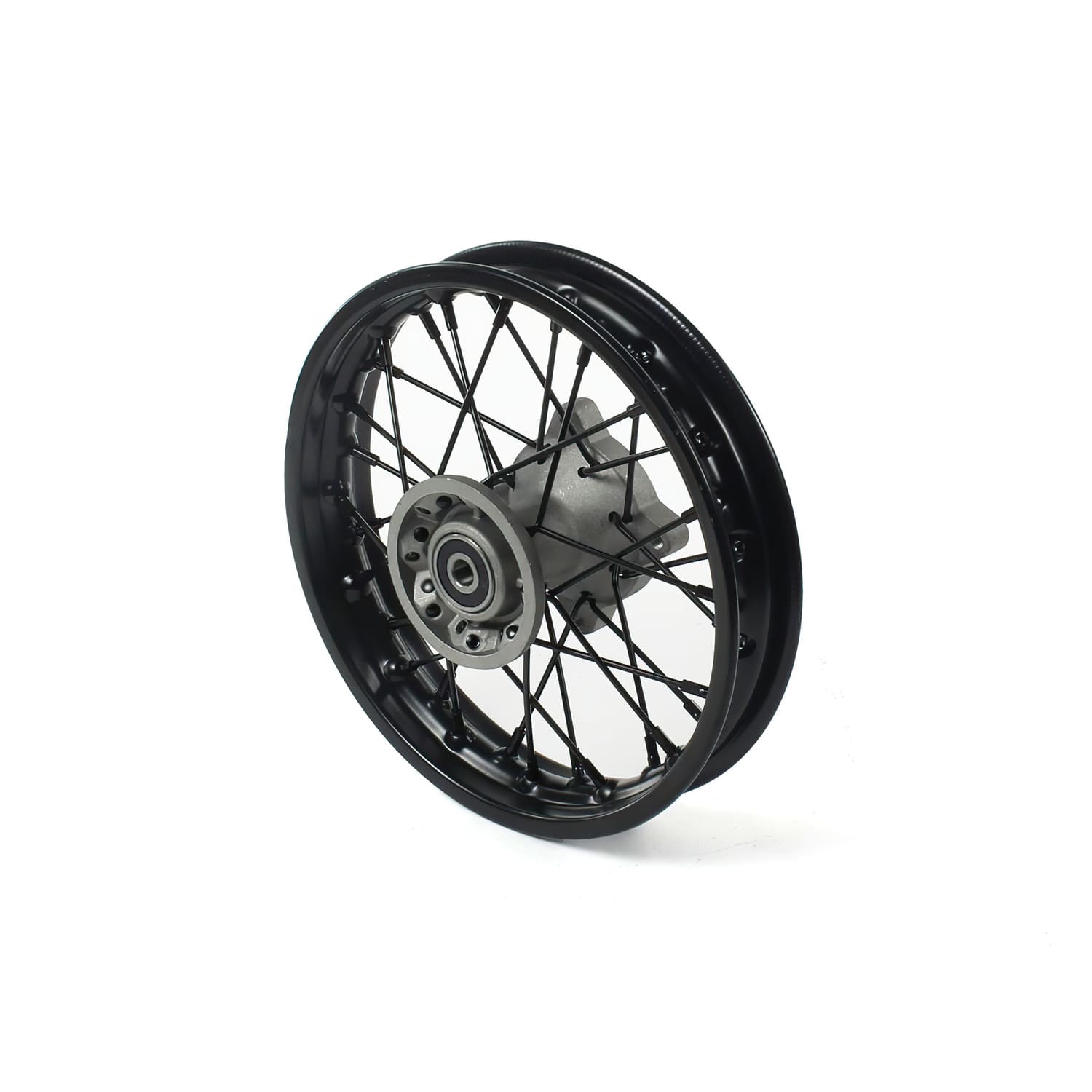 MB2705 Ruota / Cerchio anteriore acciaio d.12mm - 10'' Pit Bike / Dirt Bike nero