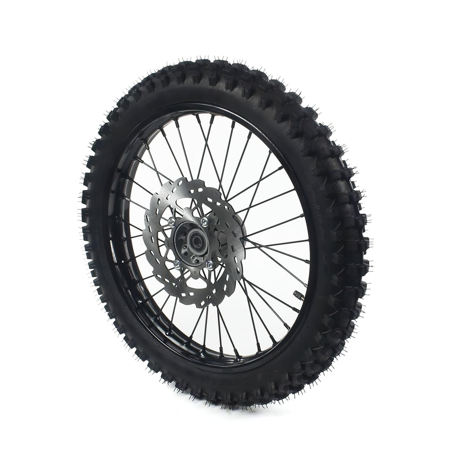 MB28811 Front Wheel / Rim Steel d.15mm - 19'' with YUANXING Pit Bike / Dirt Bike black tire