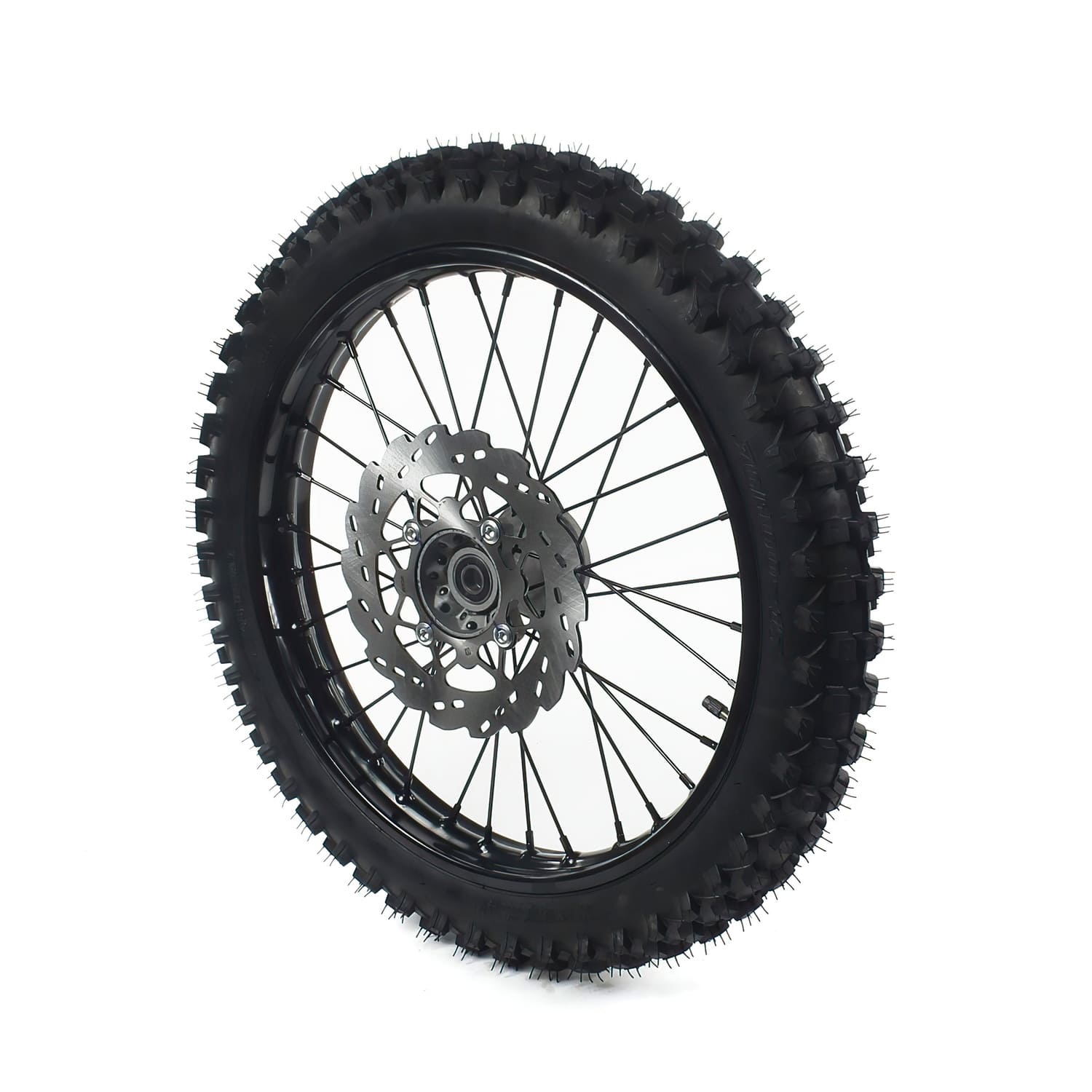 MB2921 Front Wheel / Rim Steel d.15mm - 17'' with Yuanxing Pit Bike / Dirt Bike black tire