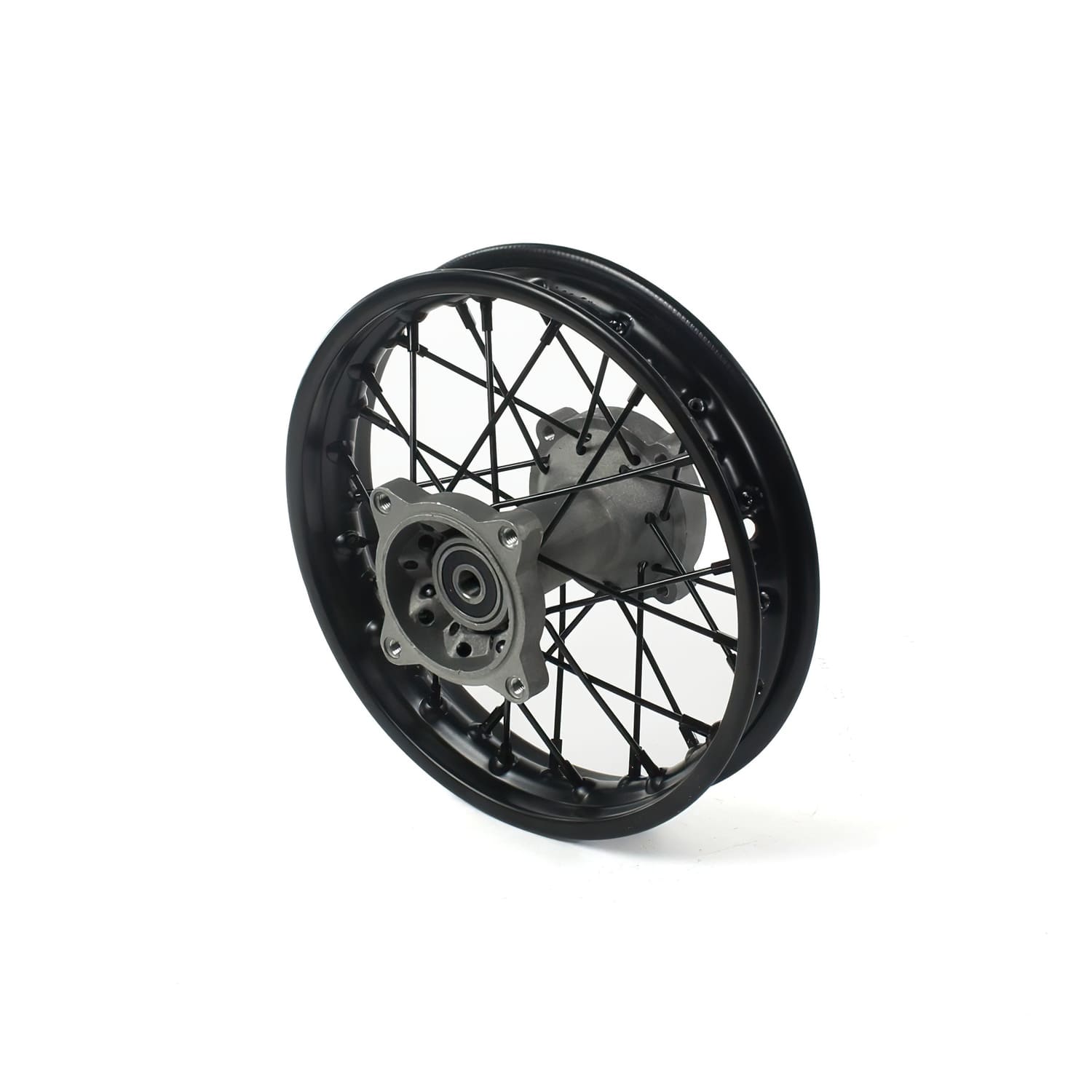 MB3326 Rear Wheel / Rim Steel Axle 12mm - 10'' Pit Bike / Dirt Bike Black