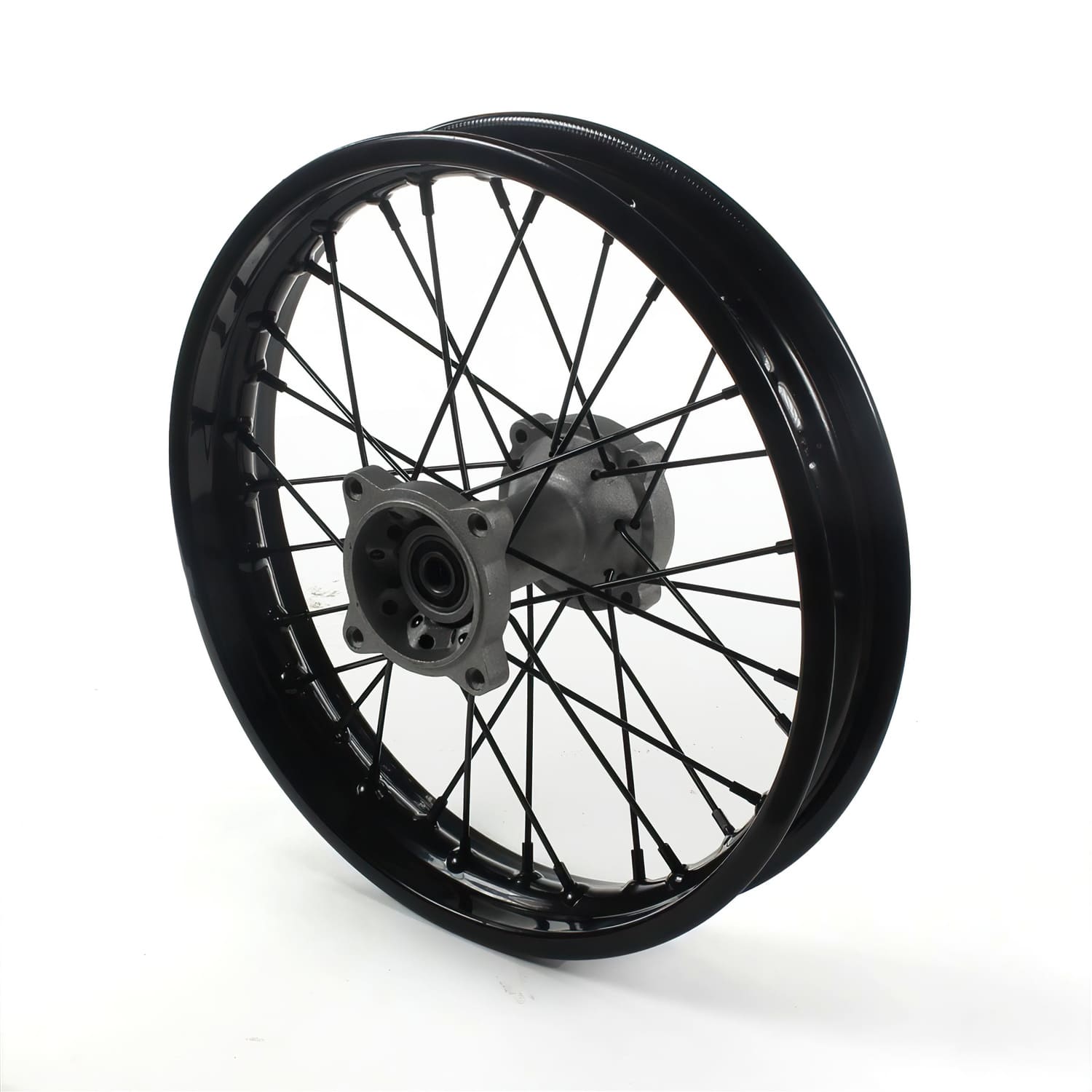 MB3945 Rear Wheel / Rim Steel Axle 15mm - 14'' Pit Bike / Dirt Bike Black