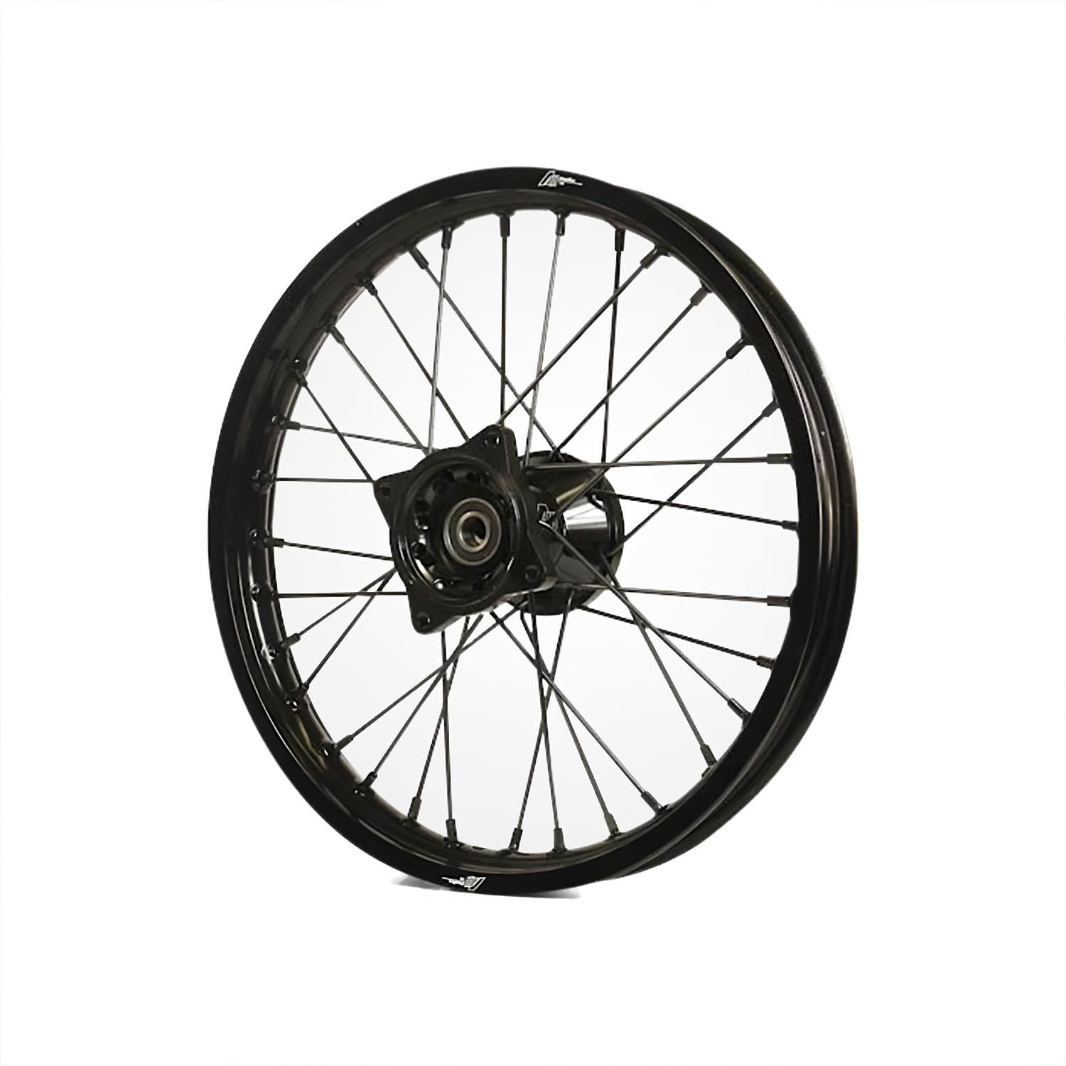 MB4378 Front Wheel / Rim CNC Aluminum Hub 15mm Axle - 14'' Volt Racing Pit Bike / Dirt Bike Black