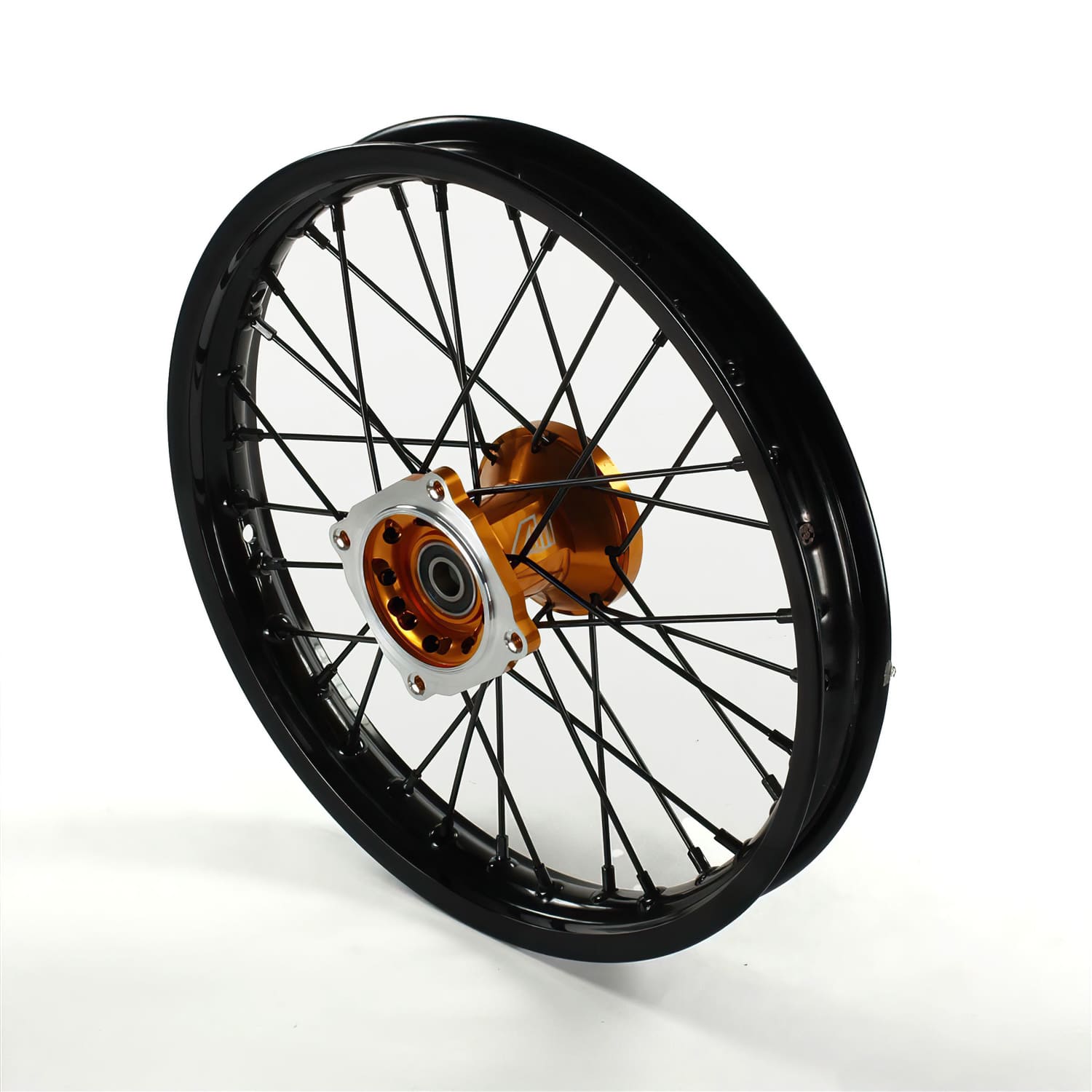 MB4380 Front Wheel / Rim CNC Aluminum Hub 15mm Axle - 14'' Volt Racing Pit Bike / Dirt Bike Gold