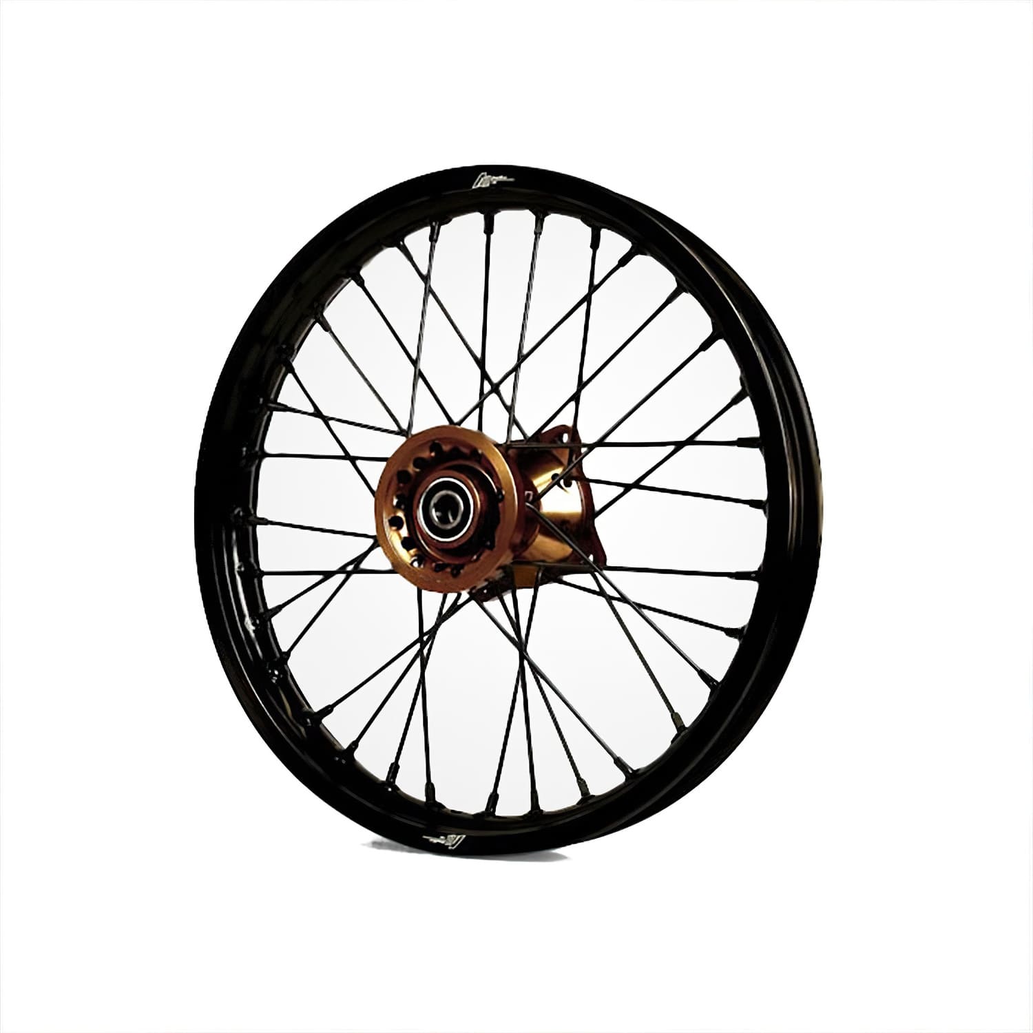 MB4383 Front Wheel / Rim CNC Aluminum Hub 15mm Axle - 14'' Volt Racing Pit Bike / Dirt Bike Sugar Brown