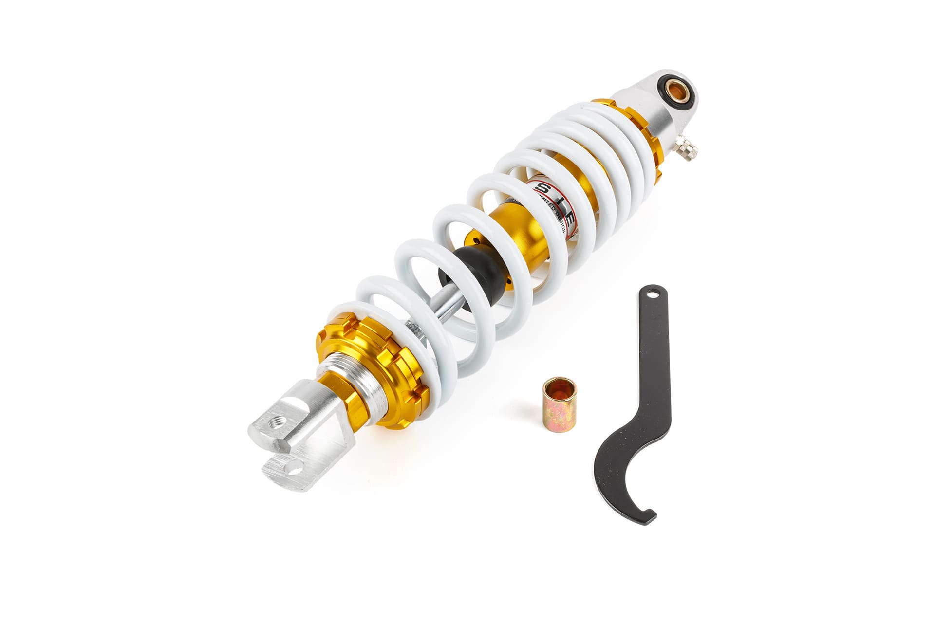 MF88.89106 Ammortizzatore 300mm regolabile, oro/bianco universale