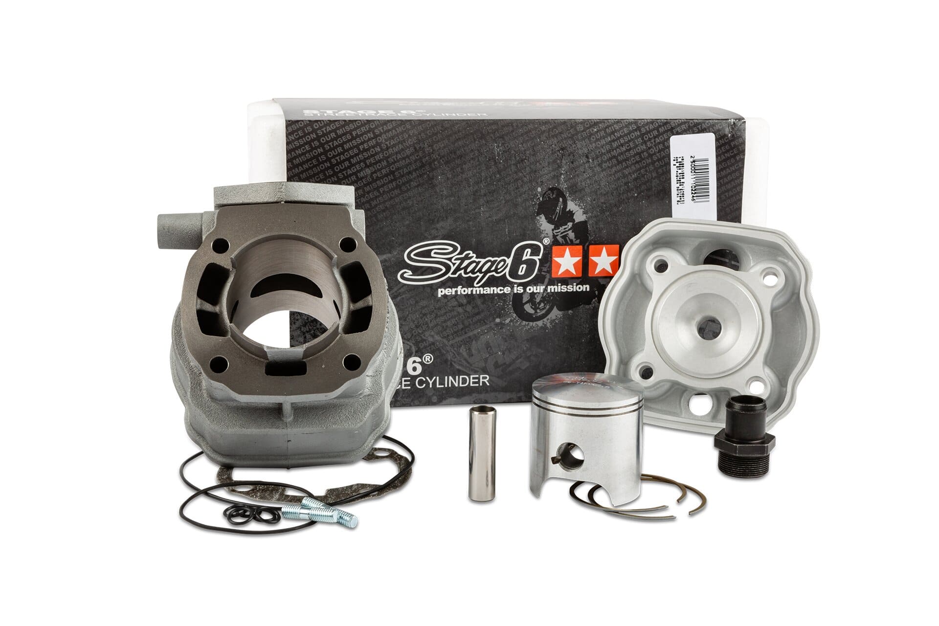 s6-7119220 gruppo termico stage6 88cc streetrace ghisa grigia derbi euro 2 (ebs050) stage6 rt