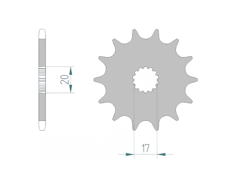 1075303003 Afam Z12 GasGas / Yamaha sprocket