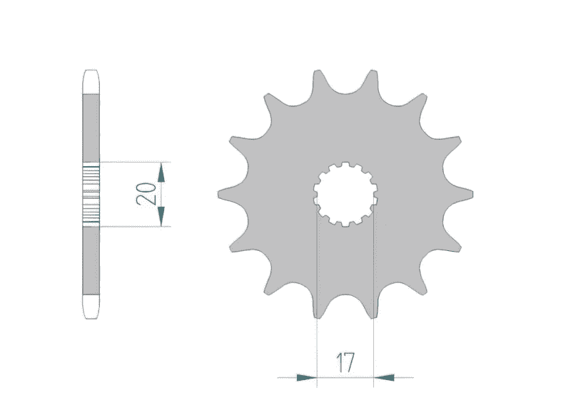 1075303002 Afam Z11 GasGas / Yamaha sprocket