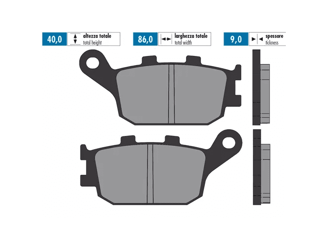 P174.2072 Pastiglie freno Polini sinterizzato Honda Forza 250