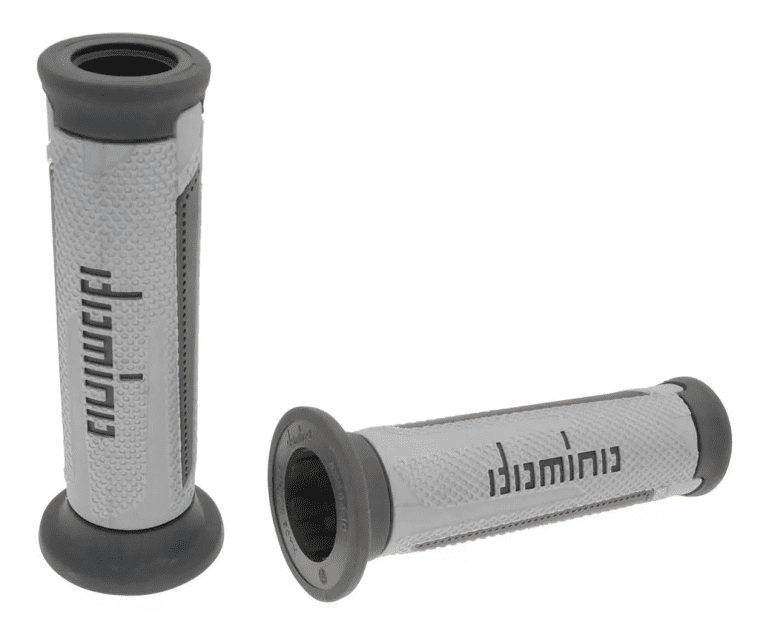 DOM37166 Domino A350 On-Road Grips Light Grey / Dark Grey (Open)