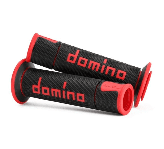 a45041c4240b7-0 coppia manopole domino nero/rosso road-racing