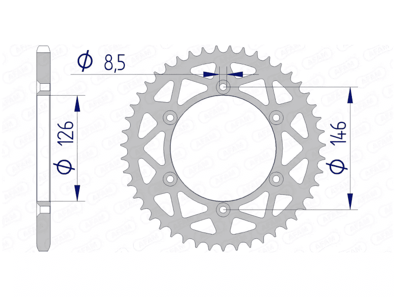 1074537002 Corona Afam alluminio autopulente Z52 Suzuki RM-Z 250 / 450