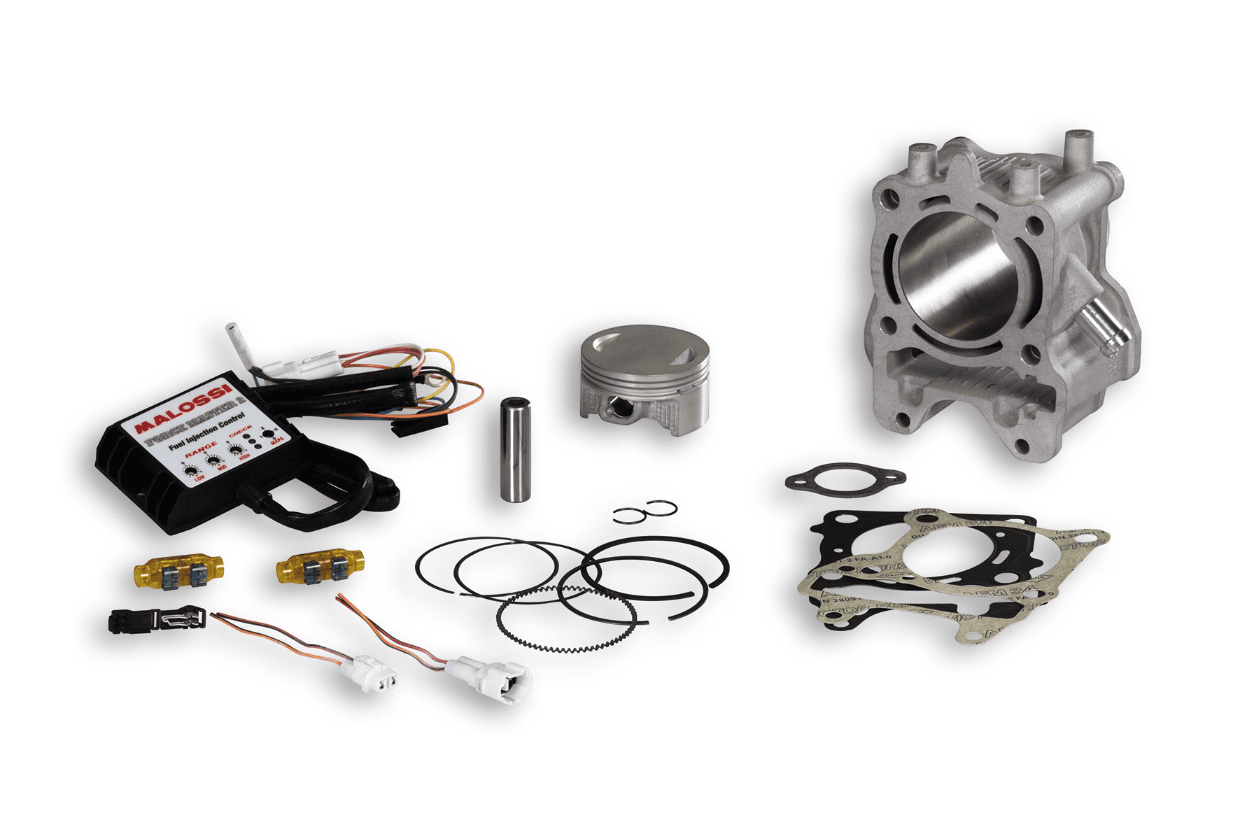 3117559 Malossi cylinder kit d.61 Honda PCX 125 ie 4t lc euro 3 2012-&gt; (jf47) sp.13 aluminium h2o