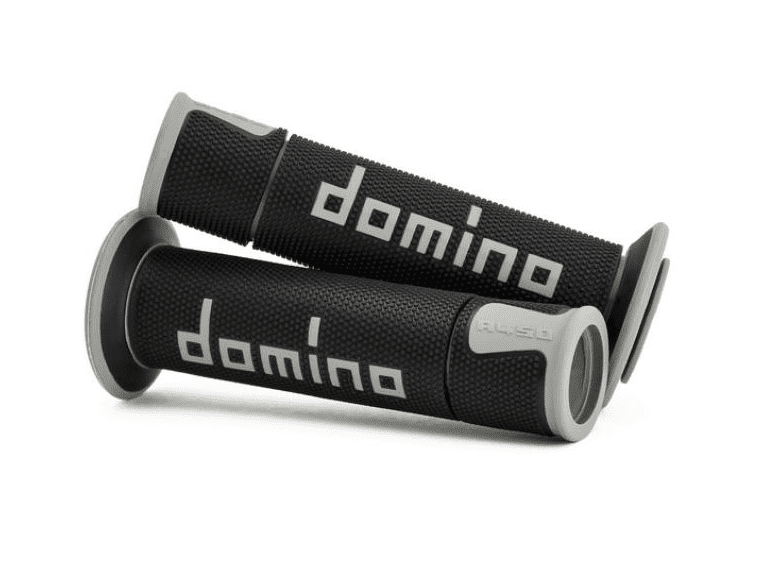 a45041c5240b7-0 coppia manopole domino nero/grigio road-racing