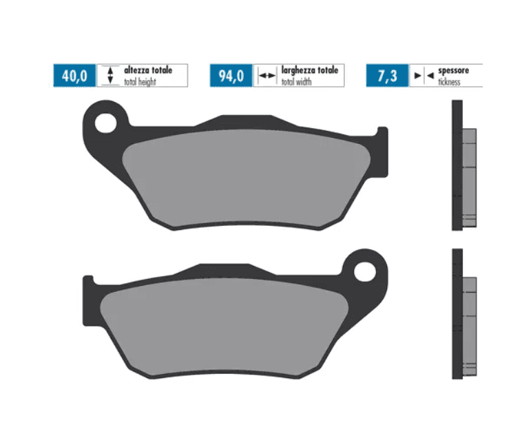 P174.0080 Brake pads Polini Original Yamaha Xmax 125 2006 - 2009