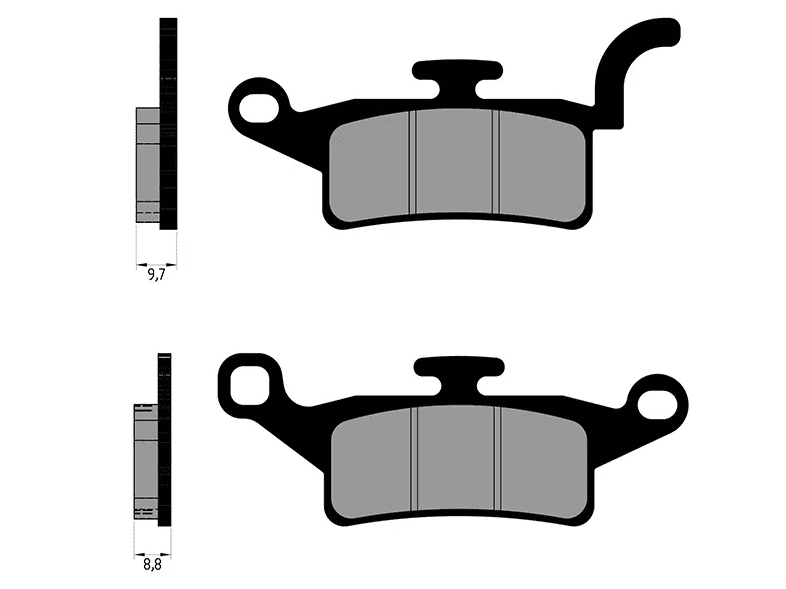 P174.0146 Brake pads Polini Original Yamaha BW's 125