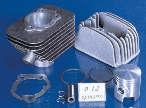 140,0066 gruppo termico polini 72cc d.46 piaggio ciao ghisa aria corsa 43 spinotto 12mm