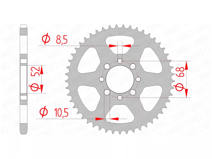 1074482006 Afam steel crown Z48 KLX 110