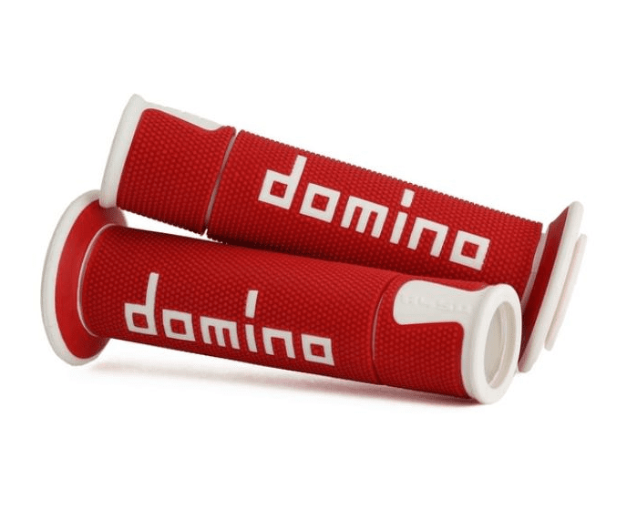 a45041c4642b7-0 coppia manopole domino rosso/bianco road-racing