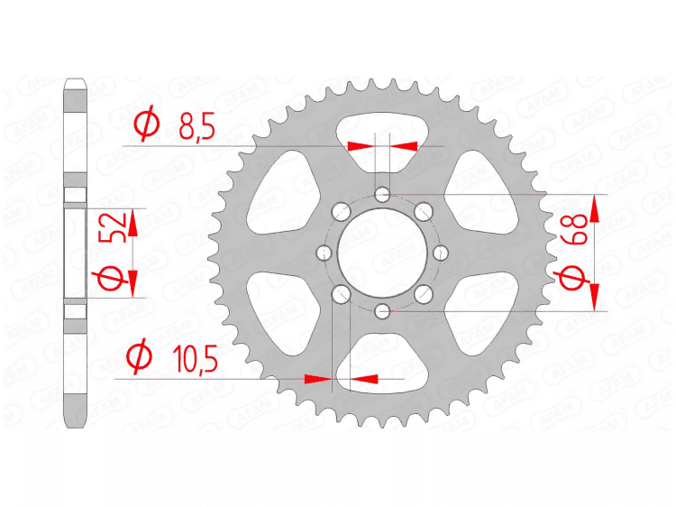 1074482005 Afam steel crown Z46 KLX 110