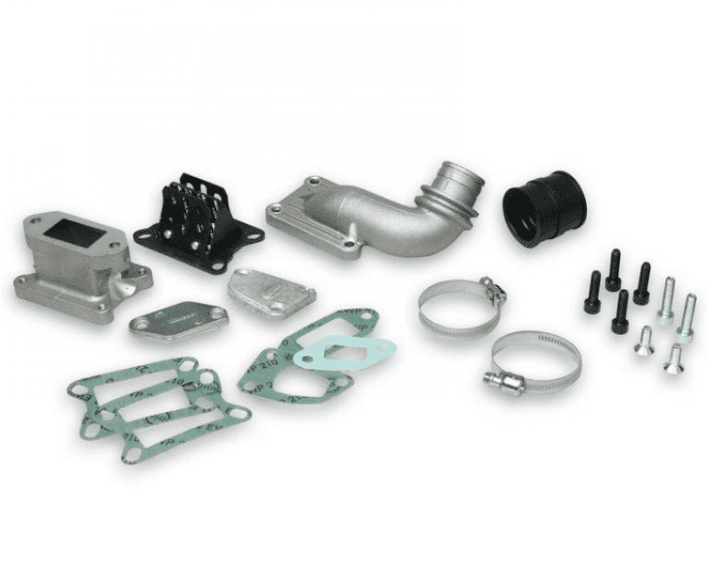 2015911 kit collettore aspirazione malossi vespa pk 125 lamellare al cilindro 2a serie per carburatore phbl 25