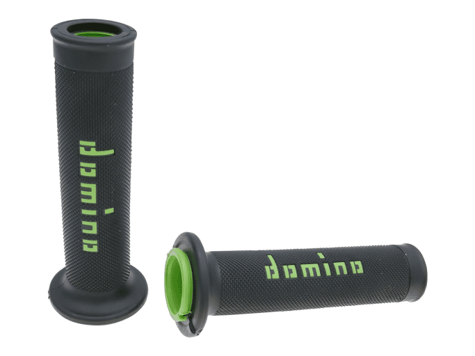 DOM37190RP Manopole Domino A010 On-Road nero / verde (aperto)