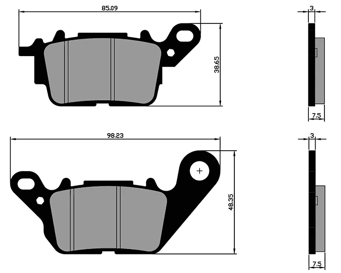 P174.0182 Pastiglie freno Polini Original Yamaha Nmax 150