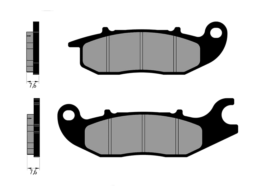 P174.0147 Brake pads Polini Original Honda MSX 125