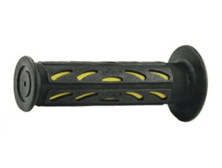 405402565 coppia manopole progrip 724-202 strada, giallo/nero, double density, senza foro