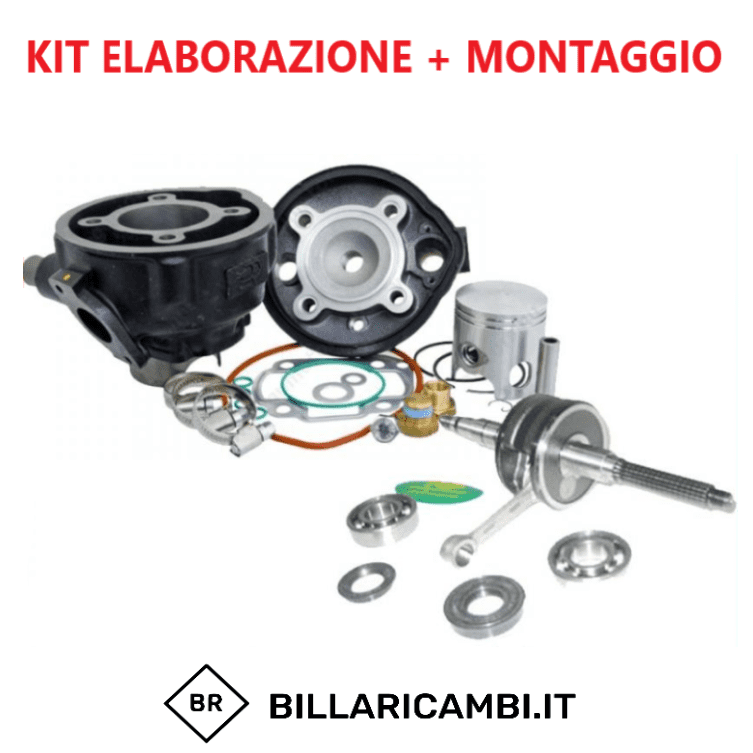 kit preparazione completo + montaggio minarelli orizzontale 70 base dr