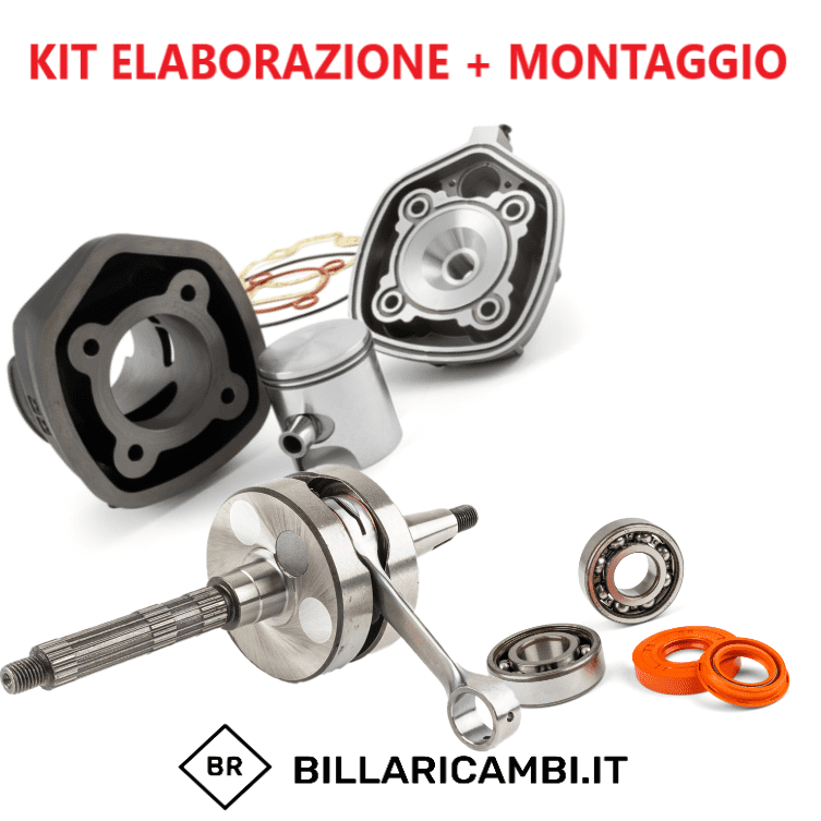 kit preparazione completo + montaggio piaggio liquido stage6 street race 70cc