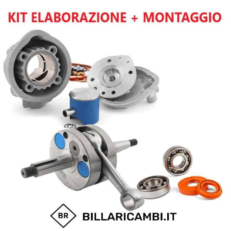 kit preparazione completo + montaggio minarelli am6 barikit racing carrera 86 big bore