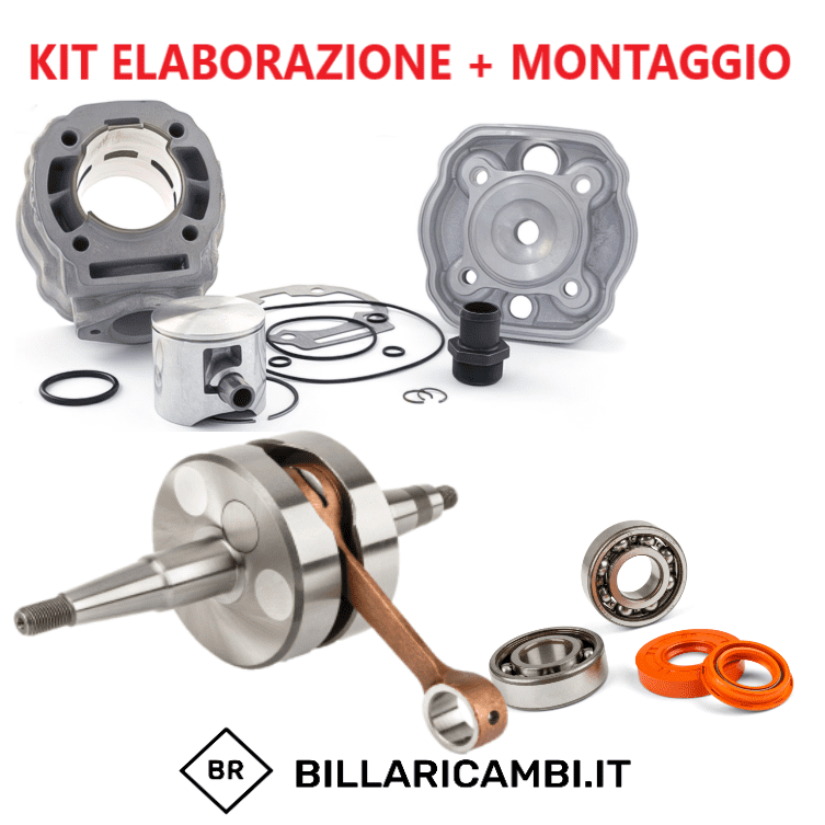 kit preparazione completo + montaggio derbi d50b0 77cc stage6 bigracing