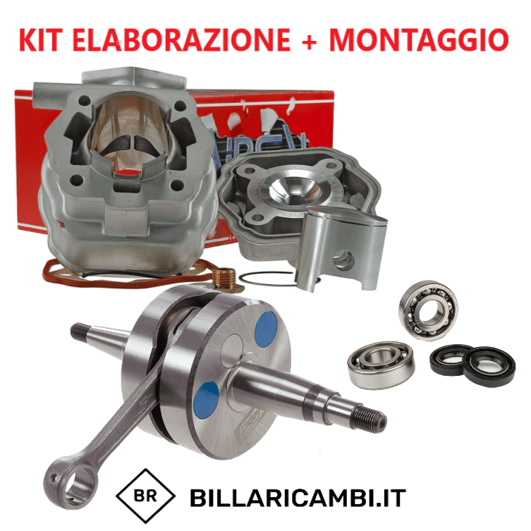 kit preparazione completo + montaggio derbi ebe050 - ebs050 airsal alu sport 72cc