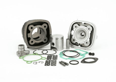 10040402 pinasco tforce 70cc cylinder kit d.47 aprilia sr 50 2004 / piaggio carburetor sp.12 cast iron - lc h2o double band