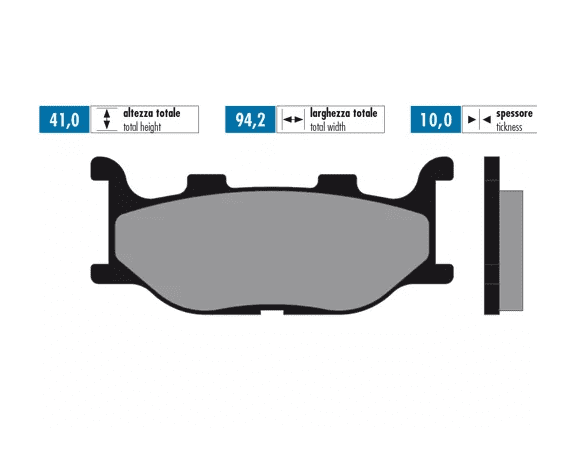 P174.0019 Pastiglie freno Polini Original Yamaha Tmax 500 2004 - 2007