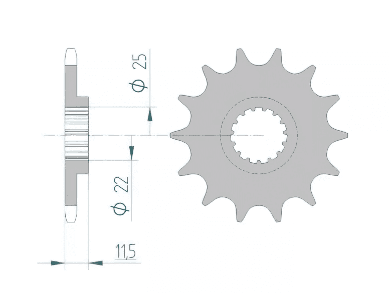 1077141002 Afam Z14 690 SMC Sprocket