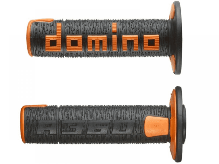 a36041c4045a7-0 coppia manopole domino nero/arancione off road