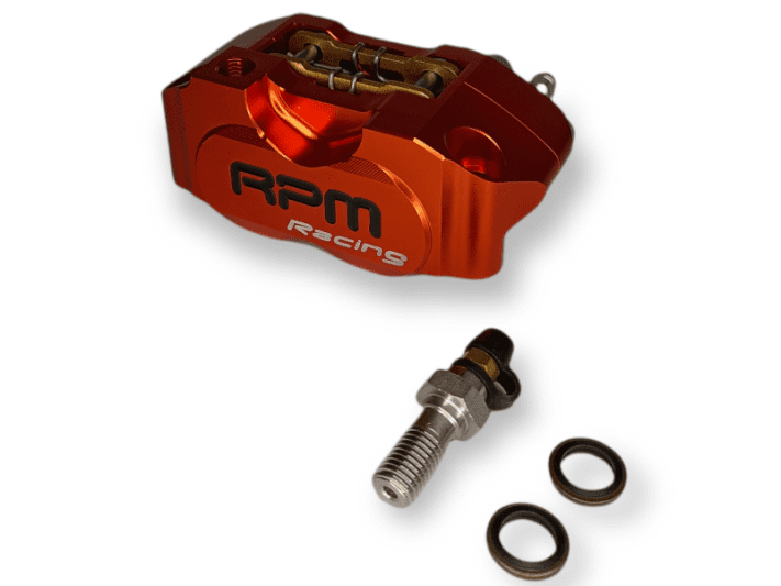 Pinza freno radiale 4 pistoncini RPM Arancione