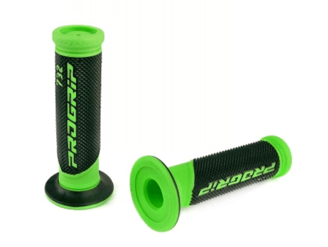 344103 coppia manopole pro grip 732 nero/verde