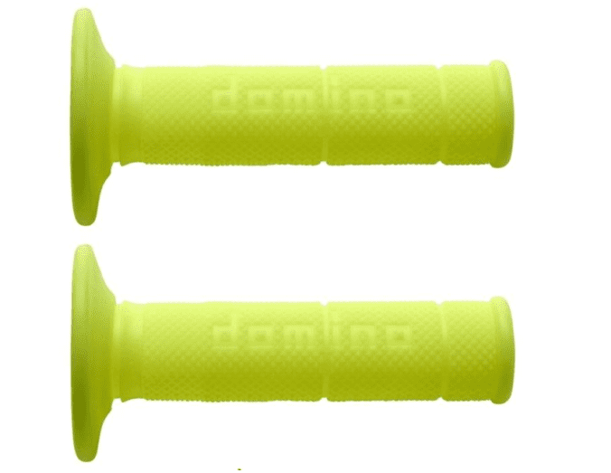 6131.82.50.06 coppia manopole domino cross/enduro giallo fluo